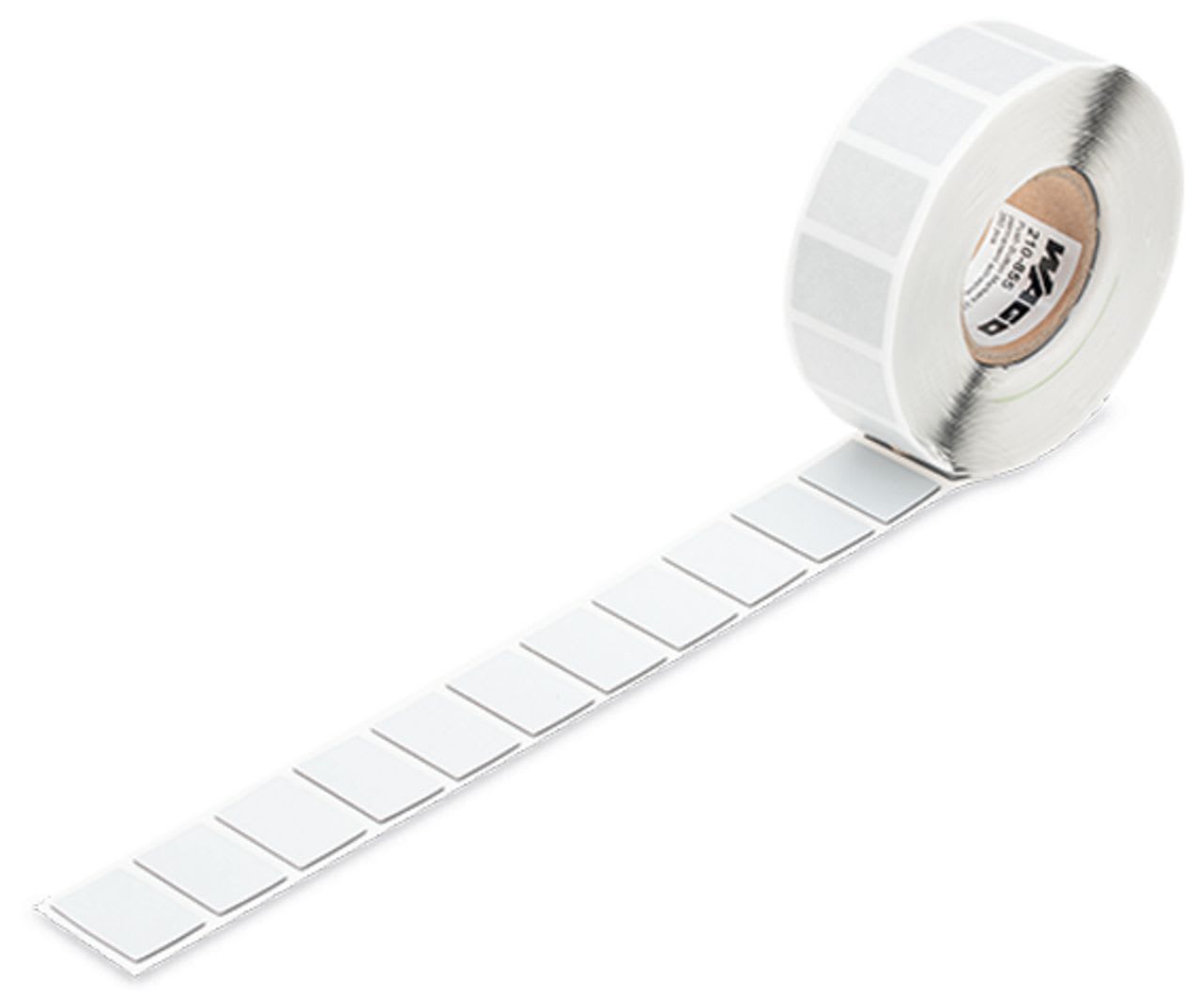 Wago Contact - Etiquettes (boutonnerie) argents 27X18mm 350/Rl