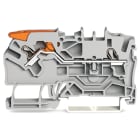 Wago Contact - Borne de passage pour 2 conducteurs avec levier et Push-in CAGE CLAMP® 2,5mm², g