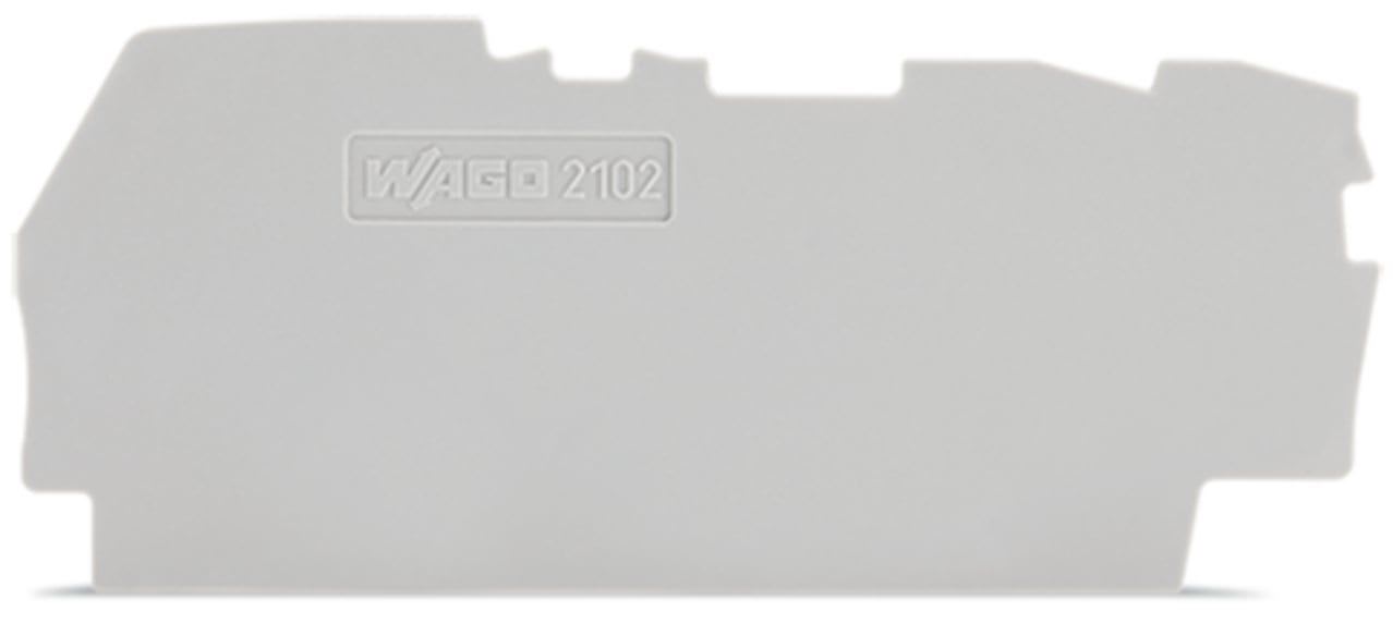Wago Contact - Plaque d'extrémité et intermédiaire épaisseur 0,8 mm pour bornes à 3 conducteurs