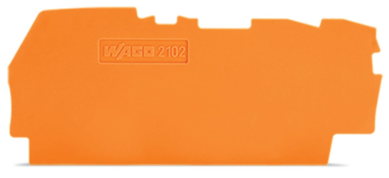 Wago Contact - Plaque d'extrémité et intermédiaire épaisseur 0,8 mm pour bornes à 3 conducteurs