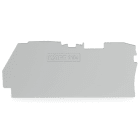 Wago Contact - Plaque d'extrémité et intermédiaire épaisseur 0,8 mm, gris