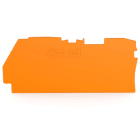 Wago Contact - Plaque d'extrémité et intermédiaire épaisseur 0,8 mm, orange