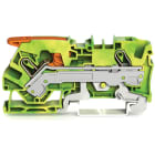 Wago Contact - Borne de protection pour 2 conducteu avec levier et Push-in CAGE CLAMP® 6mm², ve