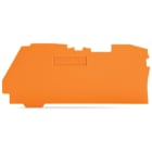 Wago Contact - Plaque d'extrémité et intermédiaire épaisseur 1 mm, orange