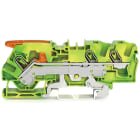 Wago Contact - Borne de protection pour 3 conducteu avec levier et Push-in CAGE CLAMP® 6mm², ve