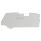 Wago Contact - Plaque d'extrémité et intermédiaire épaisseur 1 mm, gris