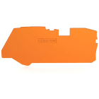 Wago Contact - Plaque d'extrémité et intermédiaire épaisseur 1 mm, orange