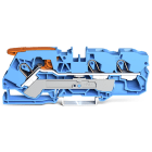 Wago Contact - Borne de passage pour 3 conducteurs avec levier et Push-in CAGE CLAMP® 10mm², bl