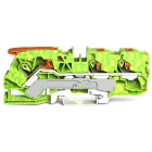 Wago Contact - Borne de protection pour 3 conducteu 10mm², vert-jaune