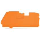 Wago Contact - Plaque d'extrémité et intermédiaire épaisseur 1 mm, orange