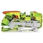 Wago Contact - Borne de protection pour 2 conducteu 16mm², vert-jaune