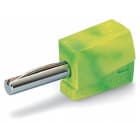 Wago Contact - Fiche banane 4 mm² / Vert-Jaune