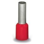 Wago Contact - Embout d'extrémité avec isolation plastique, rouge