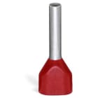 Wago Contact - Embout pour 2 x 1 mm² / AWG 2 x 18 rouge, isolé, rouge