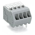 Wago Contact - Barrette grise borne CI 1C pas=2,54 mm 23 pôles poussoir blanc