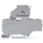 Wago Contact - Borne à fusible pour 3 conducteurs avec porte-fusible pivotant avec Plaque d'ext