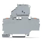 Wago Contact - Borne à fusible pour 2 conducteurs avec porte-fusible pivotant avec pontage addi