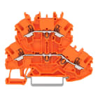 Wago Contact - TOPJOB'S Borne 2 étages à poussoir 2,5 (4) mm² / Orange-Orange