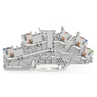 Wago Contact - Borne à étages avec poussoir 2,5mm², gris