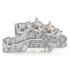 Wago Contact - Borne à étages Avec ouv. de manip. et bouton-poussoir 2,5mm², gris