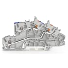 Wago Contact - Borne à étages Avec ouv. de manip. et bouton-poussoir 2,5mm², gris