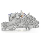 Wago Contact - Borne à étages Avec ouv. de manip. et bouton-poussoir 2,5mm², gris