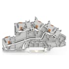 Wago Contact - Borne à étages avec poussoir 2,5mm², gris