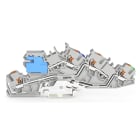 Wago Contact - Borne à étages avec poussoir 4mm², gris