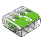 Wago Contact - Borne WAGO 221 Green 3x4mm² à leviers souple & rigide