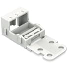 Wago Contact - Adapt. fix pour bornes à 3 conducteurs Série 221 - 4 mm², blanc