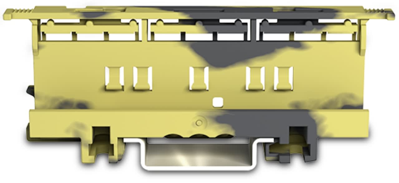 Wago Contact - Adapt. fix Série 221 - 6 mm², gris foncé-jaune