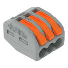 Wago Contact - Borne WAGO 222 3x4mm² à leviers souple & rigide