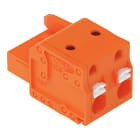 Wago Contact - Connecteur femelle pour 1 conducteur orange