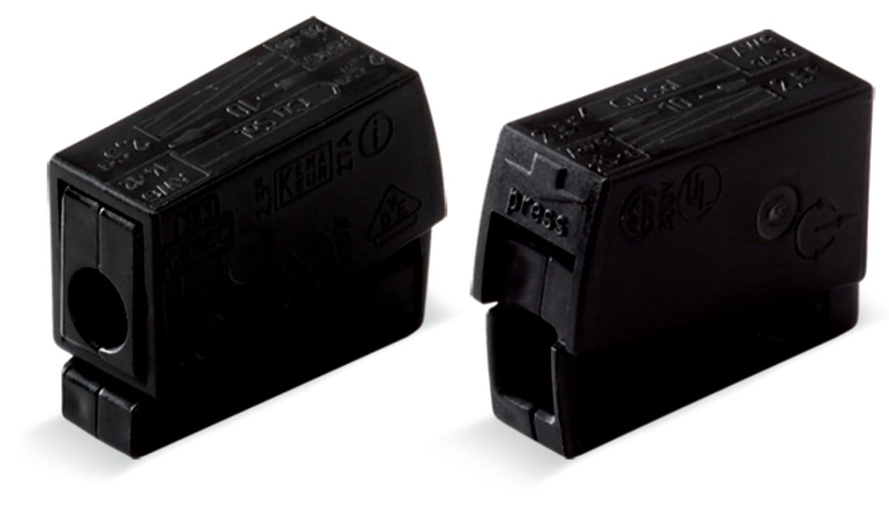 Wago Contact - Borne pour luminaires 2,5 mm² / 120°C / Noir