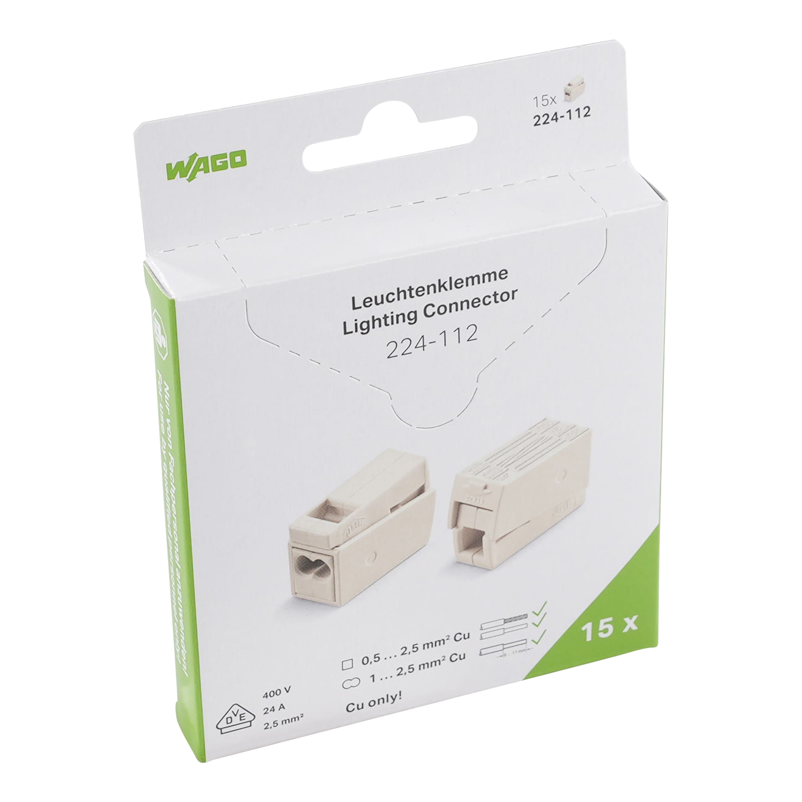 Wago Contact - Blister 15 bornes 224-112