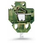 Wago Contact - Borne traversante modulaire PE / Soudé / 4,8x0,8 / Tôle ep=1,5 mm