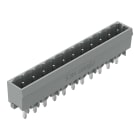 Wago Contact - Connecteurs mâles avec broches à souder 1,2 x 1,2 droite,avec parois latérales,