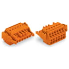 Wago Contact - Connecteur femelle pour 2 conducteur orange