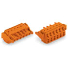 Wago Contact - Connecteur femelle pour 2 conducteur orange