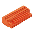 Wago Contact - Connecteur femelle droit / Pas 5,08 mm / 11 pôles / Orange