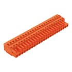 Wago Contact - Connecteur femelle evec plaque d'extremite et connexion cage clamp