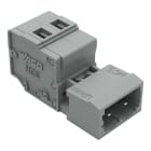 Wago Contact - Connecteur mâle Cage Clamp 2 pôles / Pas 5 mm / Gris