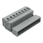 Wago Contact - Connecteur mâle Cage Clamp 8 pôles / Pas 5 mm / Gris