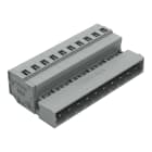 Wago Contact - Connecteur mâle Cage Clamp 10 pôles / Pas 5 mm / Gris