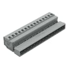Wago Contact - Connecteur mâle Cage Clamp 15 pôles / Pas 5 mm / Gris