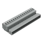 Wago Contact - Connecteur mâle Cage Clamp 16 pôles / Pas 5 mm / Gris