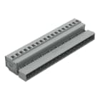 Wago Contact - Connecteur mâle Cage Clamp 18 pôles / Pas 5 mm / Gris