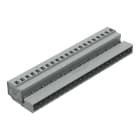 Wago Contact - Connecteur mâle,avec pieds de fixation à encliqueter/ Gris / Pas 5 mm,21 pôles