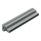 Wago Contact - Connecteur mâle, brides de fixation,pour montage vertical ou horizontale/ Gris /