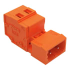 Wago Contact - Connecteur mâle Cage Clamp 2 pôles / Pas 5,08 mm / Orange